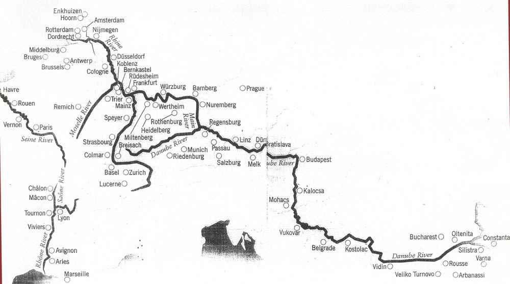 rhone river map